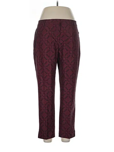 Pre-owned Slazenger Casual Pants In Burgundy