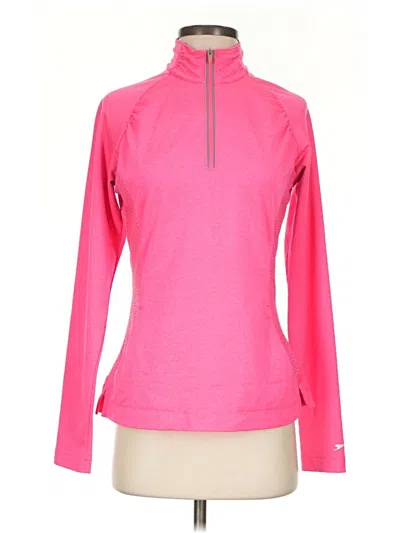 Pre-owned Slazenger Fleece Jacket In Pink
