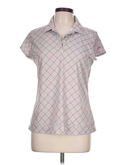 Pre-owned Slazenger Short Sleeve Blouse In Pink
