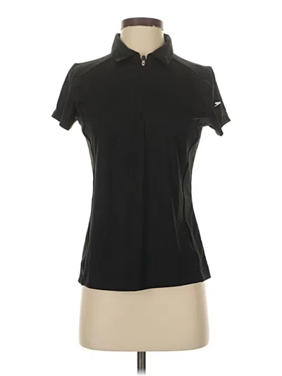 Pre-owned Slazenger Short Sleeve Polo Shirt In Black