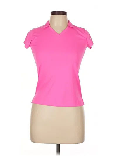 Pre-owned Slazenger Short Sleeve Polo Shirt In Pink