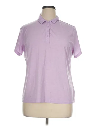 Pre-owned Slazenger Short Sleeve Polo Shirt In Purple