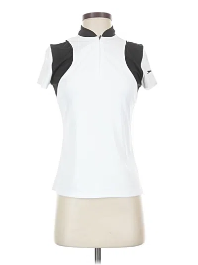 Pre-owned Slazenger Short Sleeve Turtleneck In White