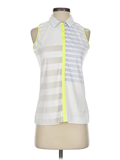 Pre-owned Slazenger Sleeveless Blouse In White