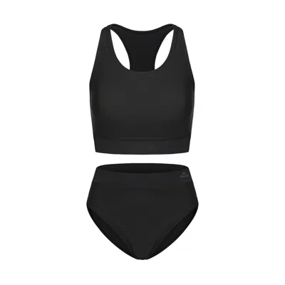 Slazenger Sport Lycra® Xtra Life™ Bikini Set Womens In Black