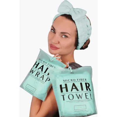 Sleeke Hair Microfiber Trio Hair Care Gift Set In Mint