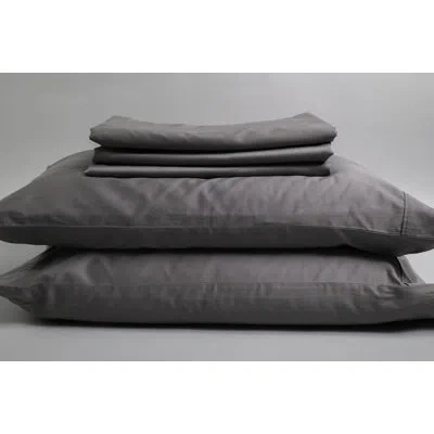 Sleep & Beyond 300 Thread Count Geometric Sateen Sheet Set In Gray