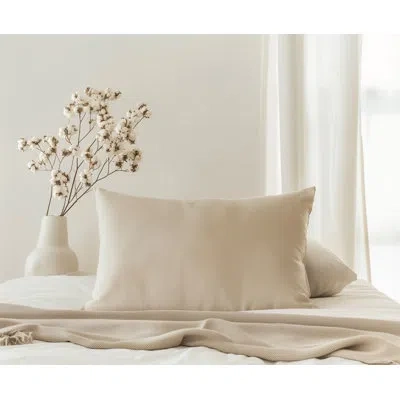 Sleep & Beyond Merino Medium Wool Standard Pillow In Natural