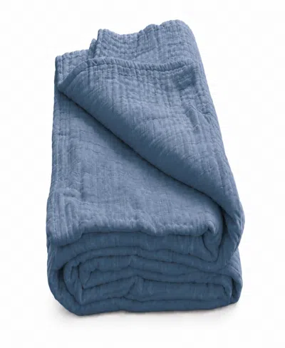 Sleep & Beyond Muslin Breathable Blanket, Twin In Blue