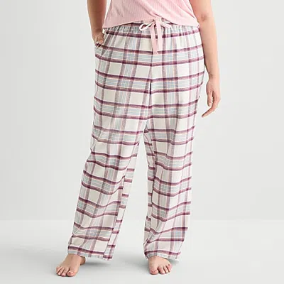Sleep Chic Womens Flannel Pajama Pants In Blue