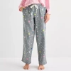 Sleep Chic Womens Flannel Pajama Pants In Gray
