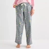 Sleep Chic Womens Flannel Pajama Pants In Gray