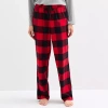 Sleep Chic Womens Flannel Pajama Pants In Red