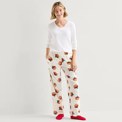 Sleep Chic Womens Fleece 2-pc. Pajama Pants In Green