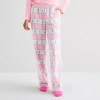 Sleep Chic Womens Fleece Pajama Pants With Sock In Multi