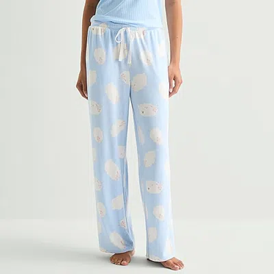 Sleep Chic Womens Pajama Pants In Blue
