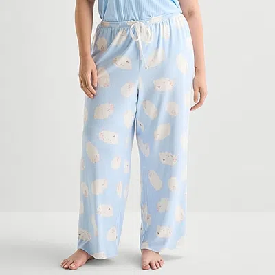 Sleep Chic Womens Pajama Pants In Blue