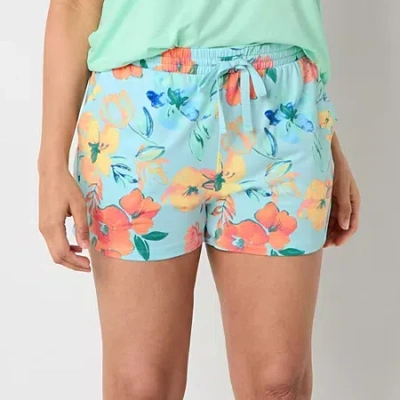 Sleep Chic Womens Pajama Shorts In Blue