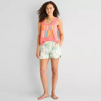 Sleep Chic Womens Pajama Shorts In Green