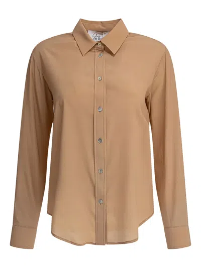 SLEEP NO MORE BUTTON-DOWN SILK SHIRT