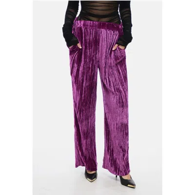 Sleep No More Curly Velvet Wide-leg Women's Pants