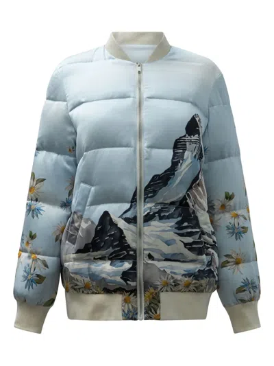 SLEEP NO MORE GRAPHIC-PRINT PADDED JACKET