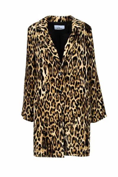 Sleep No More Leopard Coat - Leopard Print In Black