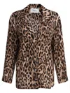 Sleep No More Leopard Print Silk Shirt In Animal Print