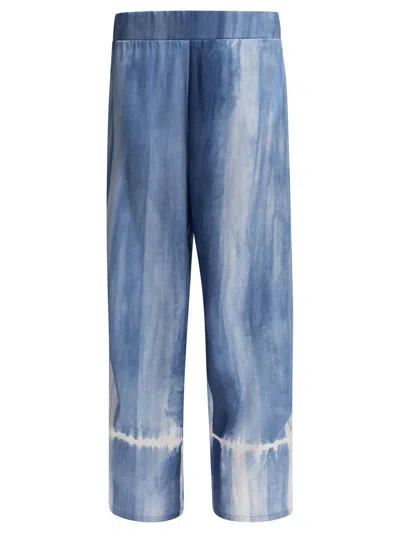 Sleep No More Light Blue Silk Trousers
