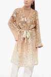 Sleep No More Silk Overcoat With Matched Belt