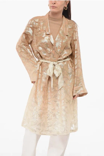 Sleep No More Silk Overcoat With Matched Belt