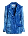 SLEEP NO MORE SLEEP NO MORE WOMAN BLAZER AZURE SIZE L VISCOSE, SILK