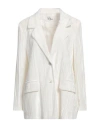 Sleep No More Woman Blazer White Size M Viscose, Silk