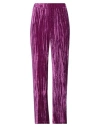 Sleep No More Cloqué Velvet Pajamas Trouser In Purple