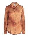 Sleep No More Woman Shirt Camel Size L Silk In Beige