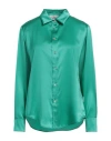Sleep No More Woman Shirt Emerald Green Size M Silk