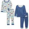 Sleep On It Assorted 2-pack Print Fitted Two-piece Pajamas In Blue