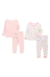 Sleep On It Assorted 2-pack Print Fitted Two-piece Pajamas In Pink