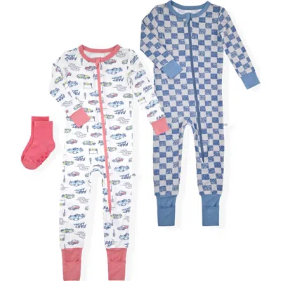 Sleep On It Babies'  Assorted 2-pack Pajamas & Socks Set In Multi