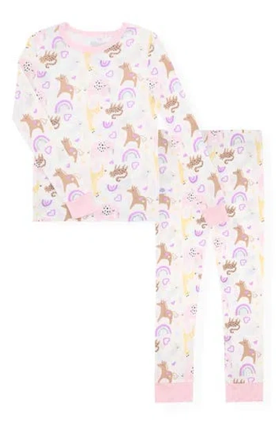 Sleep On It Babies'  Fitted Two-piece Pajamas In Multi