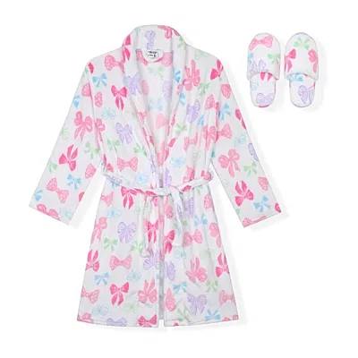 Sleep On It Kids' Girls Long Sleeve Robe In White