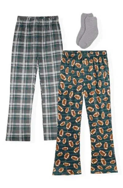 Sleep On It Kids' 2-pack Pajama Pants With Socks In Multi
