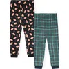 Sleep On It Kids' Assorted 2-pack Pajama Pants In Black