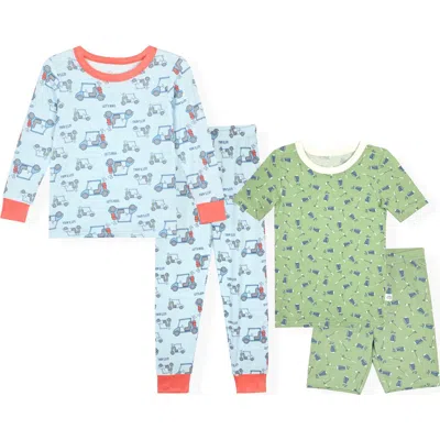 Sleep On It Kids' Assorted 2-pack Print Fitted Two-piece Pajamas In Multi