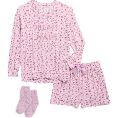 Sleep On It Kids' Dream State Pajamas & Socks Set In Purple