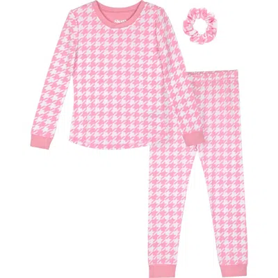 SLEEP ON IT SLEEP ON IT KIDS' FITTED TWO-PIECE PAJAMAS & SCRUNCHIE SET