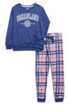 Sleep On It Kids' Graphic Pullover & Joggers Set In Blue