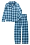 Sleep On It Kids' Plaid 2-piece Pajamas In Blue