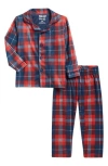 Sleep On It Kids' Plaid Print Two-piece Pajamas In Multi