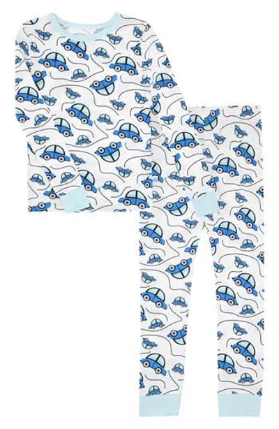 Sleep On It Kids' Print Long Pajamas In Blue